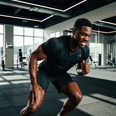 Najee Harris training in a gym, focus on strength and agility